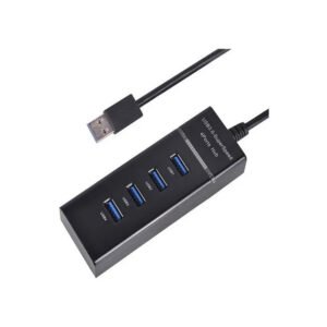 HUB USB 4 PUERTOS TECNOLAB, VELOCIDAD 5GBPS, INDICADOR LED, FUSIBLE PROTECTOR, TOMA DC5V.
