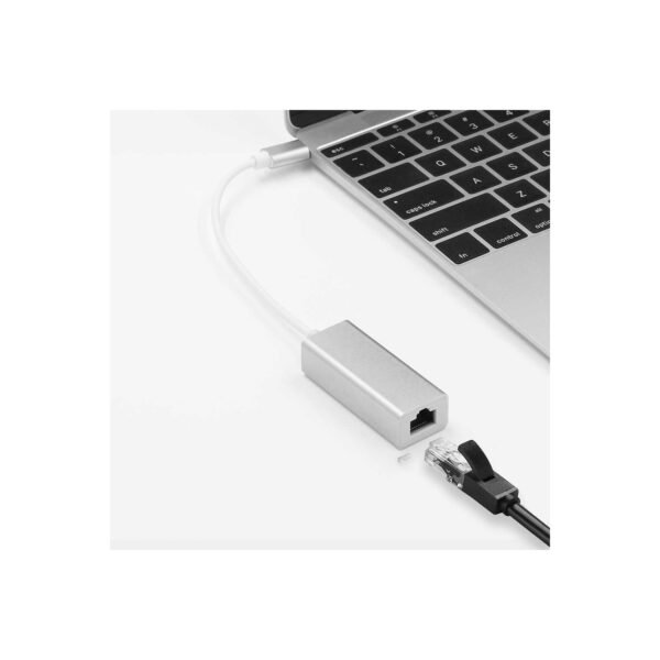 ADAPTADOR TECNOLAB TIPO C A ETHERNET, RJ45 10/100/1000 MBPS, COMPATIBLE CON PC/MAC, COMPACTO Y FACIL DE TRANSPORTAR. - Imagen 2