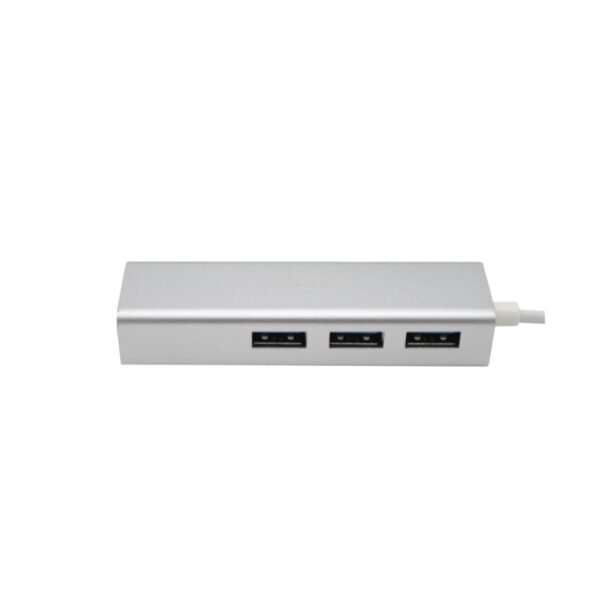 HUB TIPO C A ETHERNET TECNOLAB, 3 ENTRADAS USB 3, RJ45 10/100/1000 MBPS, COMPATIBLE CON PC/MAC, COMPACTO Y FACIL DE TRANSPORTAR. - Imagen 4