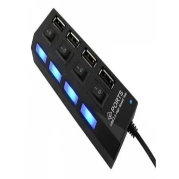 HUB USB DE 4 PUERTOS TECNOLAB, INTERRUPTOR DE ENCENDIDO/APAGADO, CONECTAR Y USAR, 3, COMPATIBLE CON USB 1.1, CABLE DE 60CM. - Imagen 2