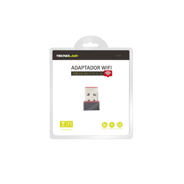 ADAPTADOR WIFI 300MBPS, 802.11 B/G/N, 2.4GHZ, RF 20DBM, TEMP. 0-40°C, MODULACION OFDM/CCK/16-QAM/64-QAM. - Imagen 3