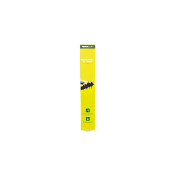 ORGANIZADOR DE CABLES TECNOLAB, 7 RANURAS PARA CABLES HASTA 5MM, MATERIAL DE SILICONA LIQUIDA, ADHESIVO RESISTENTE DE 13CM. - Imagen 4
