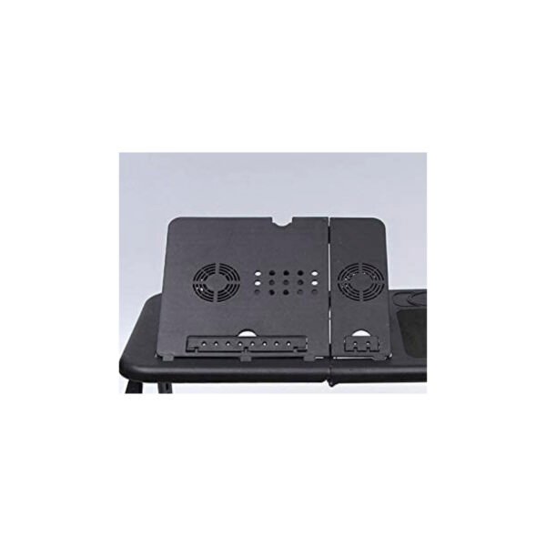 MESA PARA NOTEBOOK TECNOLAB, ANGULO AJUSTABLE 0-70°, APTA PARA PANTALLAS HASTA 15.6", VENTILADORES USB, PLEGABLE, CON ALFOMBRILLA. - Imagen 3