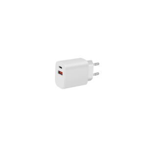 CARGADOR RÁPIDO CERTIFICADO QC 3 + PD , WHITE 20 W