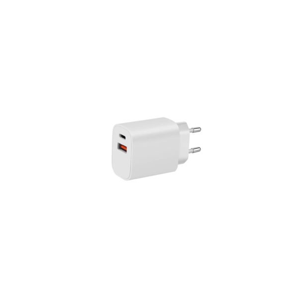 CARGADOR RÁPIDO CERTIFICADO QC 3 + PD , WHITE 20 W