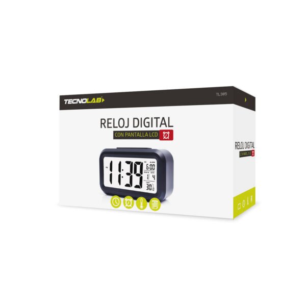 RELOJ DIGITAL CON PANTALLA LCD. BLACK - Imagen 2