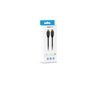 CABLE HDMI V2.1 - 8K, TERMINALES DORADOS, 3MT, MACHO-MACHO, TRANSMISION DE ALTA CALIDAD, CARCASA METALICA.