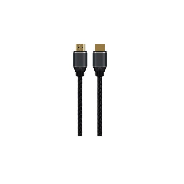 CABLE HDMI V2.1 - 8K, TERMINALES DORADOS, 3MT, MACHO-MACHO, TRANSMISION DE ALTA CALIDAD, CARCASA METALICA. - Imagen 2