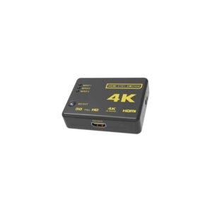SWITCH HDMI 4K  3 EN 1, COLOR 12 BITS, ALTO RENDIMIENTO 2.5 GBPS, RESOLUCION HASTA 3840X2160.