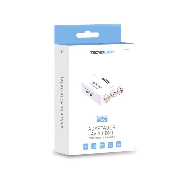 CONVERTIDOR RCA AV A HDMI 1080P