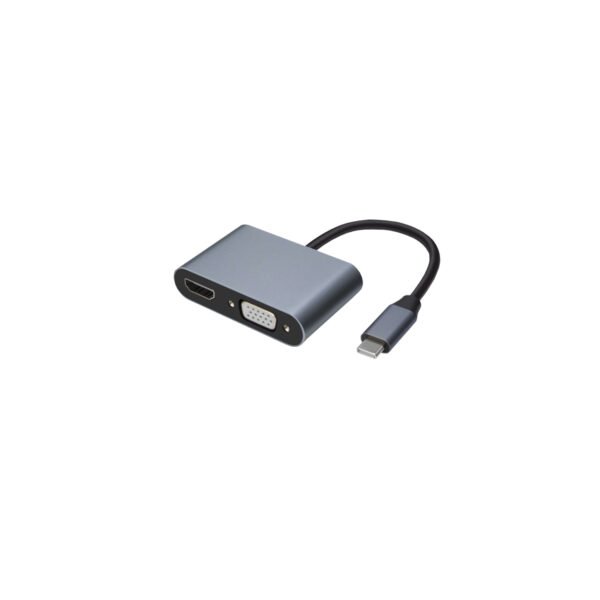 HUB TIPO C - 4 EN 1 - HDMI /VGA /PD /USB - Imagen 2