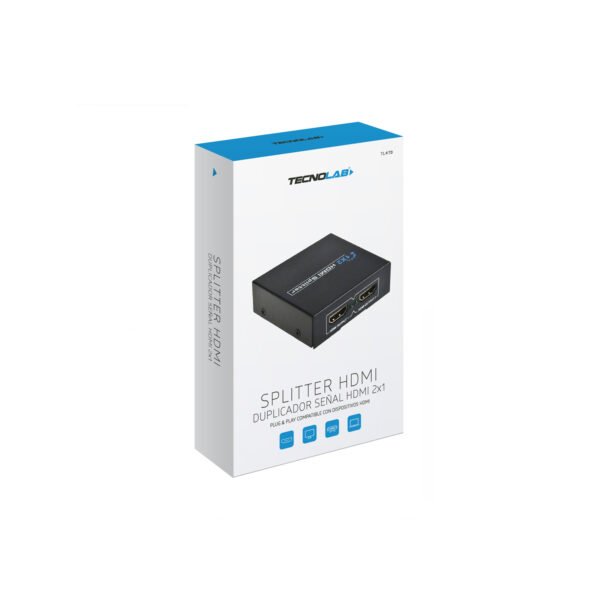 SPLITTER HDMI 2X1 TECNLAB, COMPATIBLE CON DISPOSITIVOS HDMI, FULLHD, AUDIO ALTA CALIDAD, ALIMENTACION 5V 1A.- 1080P - Imagen 4