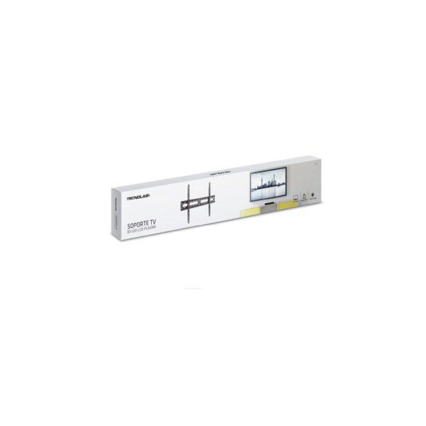 SOPORTE TV TECNOLAB PARED 37”-80”, CARGA 45KG, VESA 200X200-600X400MM, ACERO LAMINADO, TORNILLOS SEGURIDAD. - Imagen 2