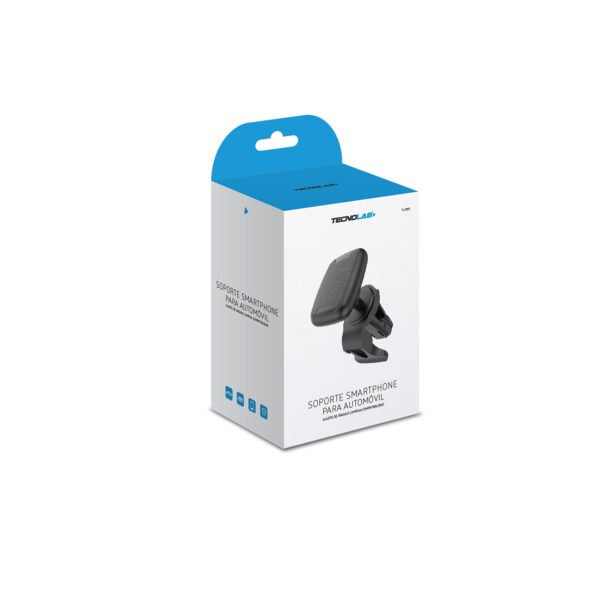 SOPORTE SMARTPHONE AUTOMOVIL TECNOLAB, AJUSTE ANGULO, ROTACION 360°, FACIL INSTALACION, BLOQUEO ESTABLE. - Imagen 3