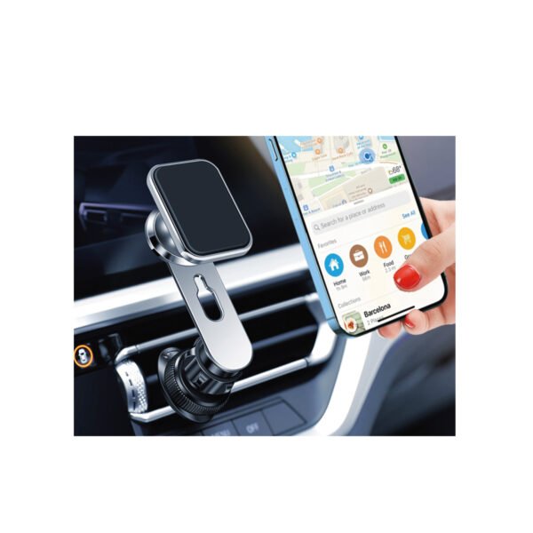SOPORTE SMARTPHONE AUTOMOVIL TECNOLAB, UNIVERSAL MAGNETICO, ROTACION 360°, DISEÑO ERGONOMICO, MANOS LIBRES, MATERIAL ABS Y SILICONA. - Imagen 2