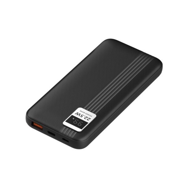 POWER BANK TECNOLAB 10000MAH 22,5W INCLUYE 2 CABLES -  TIPO C Y LIGHTNING - BLACK