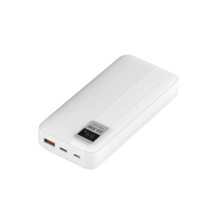 POWER BANK TECNOLAB 20000MAH 22,5W INCLUYE 2 CABLES -  TIPO C Y LIGHTNING - WHITE
