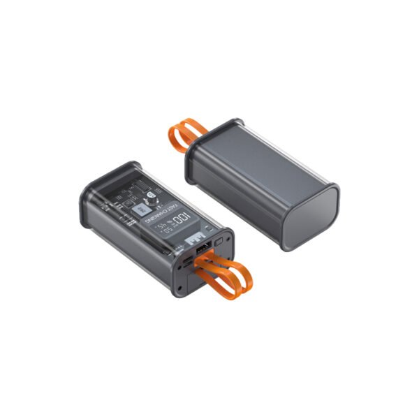 POWER BANK TECNOLAB 10000MAH 22,5W INCLUYE 2 CABLES -  TIPO C Y LIGHTNING - GRAY - Imagen 2