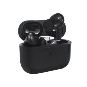 AUDIFONOS TECNOLAB, FRECUENCIA DE RESPUESTA 20HZ-20KHZ, BATERIA DE 30MAH (AUDIFONO), BATERIA DE 200MAH (ESTUCHE). BLACK