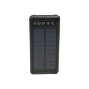 POWER BANK SOLAR 10000mAh CON CABLE DE CARGA INCORPORADO- BLACK