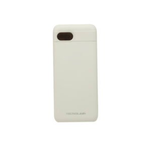 POWER BANK TECNOLAB 20000MAH,22.5 WATTS -  CARGA RAPIDA, 2 CABLES INCORPORADOS, PROTECCION SOBRECARGA. WHITE