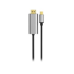 CABLE TIPO C A HDMI, 2 METROS, CARCASA METALICA 4K