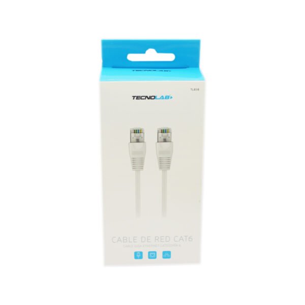 CABLE UTP CAT 6 - VELOCIDAD 10Gbps , 250Mhz.- 2 Metros