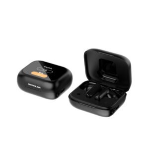 AUDIFONOS TECNOLAB CON PANTALLA TOUCH BT, ANC/ENC, CONTROL RUIDO, CARGA TIPO C, 30H REPRODUCCION, 10M ALCANCE.