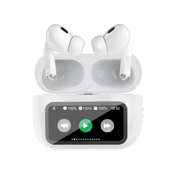 AUDIFONOS ANC- ENC TECNOLAB CON PANTALLA TOUCH 1.47", INALAMBRICOS BT, CARGA TIPO C, 350MAH, 4-5H REPRODUCCION, 10M ALCANCE. - Imagen 2