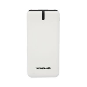 POWER BANK TECNOLAB, BATERIA LITIO 10000MAH, PD 22.5W, PROTECCION SOBRECARGA, COMPATIBILIDAD AMPLIA. WHITE