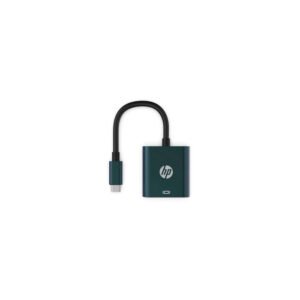 ADAPTADOR HDMI A USB-C HP, COMPATIBLE CON WINDOWS 10/11, RESOLUCION 4K A 30HZ, ACABADO ALUMINIO.