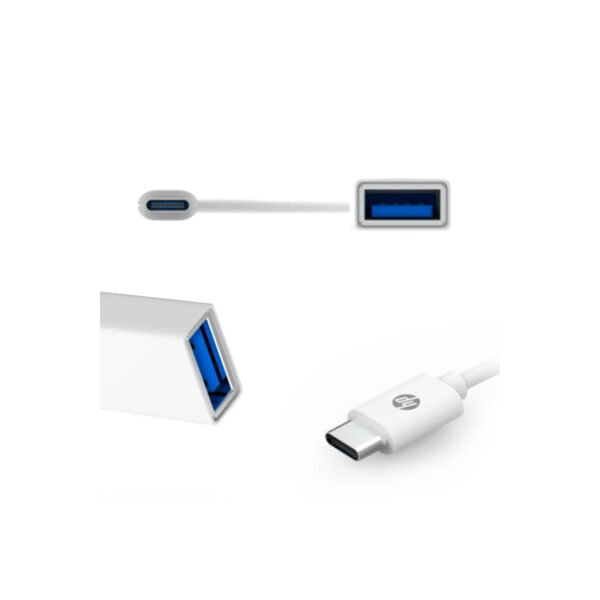 ADAPTADOR HP USB-C 3.1 A USB HEMBRA-OTG, CONEXION DE DISPOSITIVOS EXTERNOS A CELULAR O TABLET, TRANSMISION RAPIDA DE DATOS. 15CM - Imagen 2