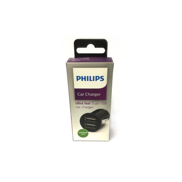 CARGADOR USB DOBLE PARA AUTOMOVIL ULTRA RAPIDO - PHILIPS - Imagen 4