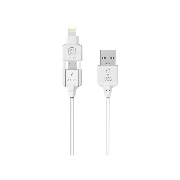 CABLE USB A LIGHTNING Y MICRO USB (2 EN 1), CARGA Y DATOS, 1M, VELOCIDAD RAPIDA, RESISTENTE. - Imagen 3