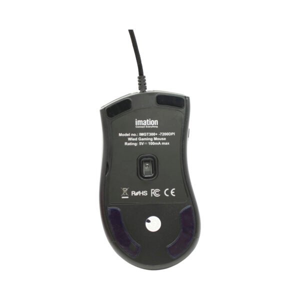 MOUSE IMATION IMGT290, 7200 DPI, 10M CLICKS, RGB LED 11 MODOS, 7 BOTONES, CABLE 1.7M, CONECTOR USB ORO. - Imagen 2