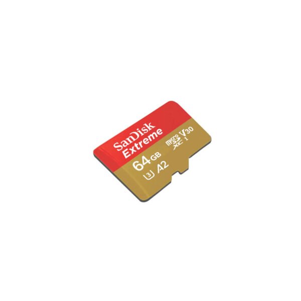 MEMORIA MICRO SD EXTREME 64gb C/ADAPTADOR - C10/U3/V30 170MB/80MB- SANDISK