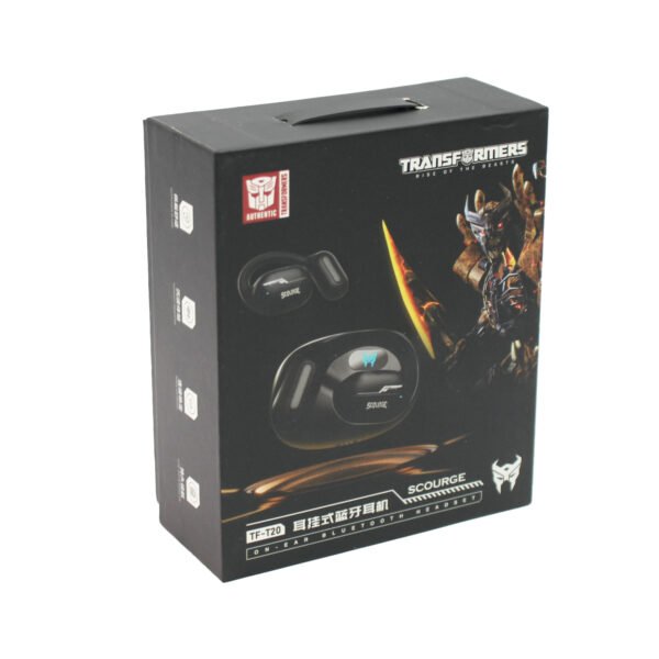 AURICULARES TRANSFORMERS TF-T20, SONIDO 8D, CHIP 5.3, CONDUCTOR 13MM, CARGA RAPIDA, CONTROL TACTIL. BLACK