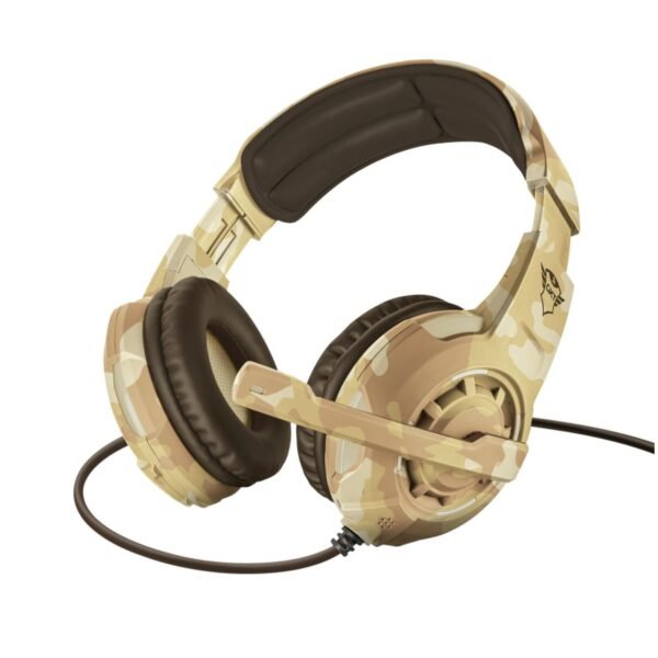 AURICULARES GAMER TRUST OVER-EAR, CONEXION JACK 3.5, CABLE 1M + EXTENSION 50CM, COLOR MIMETIZADO, COMPATIBLES CON PC, PS5/PS4, XBOX, SWITCH. - Imagen 3