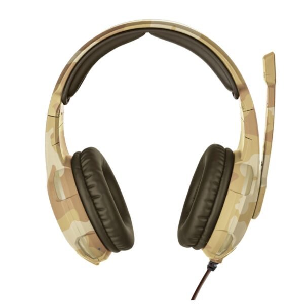 AURICULARES GAMER TRUST OVER-EAR, CONEXION JACK 3.5, CABLE 1M + EXTENSION 50CM, COLOR MIMETIZADO, COMPATIBLES CON PC, PS5/PS4, XBOX, SWITCH. - Imagen 5