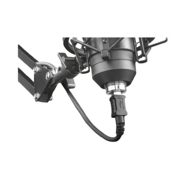 MICROFONO PROFESIONAL DE ESTUDIO TRUST, CONECTOR USB, BRAZO AJUSTABLE, INCLUYE TRIPODE, PATRON CARDIOIDE, CABLES USB DE 2.9M Y 1.8M, FILTRO POP. - Imagen 6