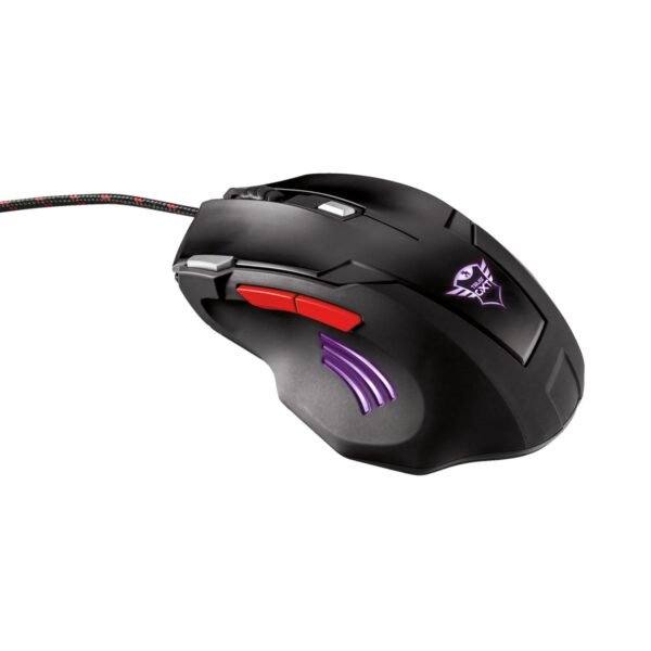 MOUSE TRUST CON PRECISION 2500 DPI, 7 BOTONES, BOTON DE DOBLE DISPARO, 4 COLORES DE ILUMINACION. - Imagen 3