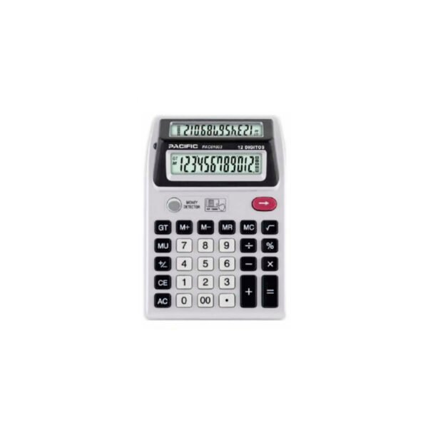 CALCULADORA ELECTRONICA PACIFIC, 12 DIGITOS, PANTALLA LCD - PILA AA INCLUIDA, LUZ UV. - Imagen 3