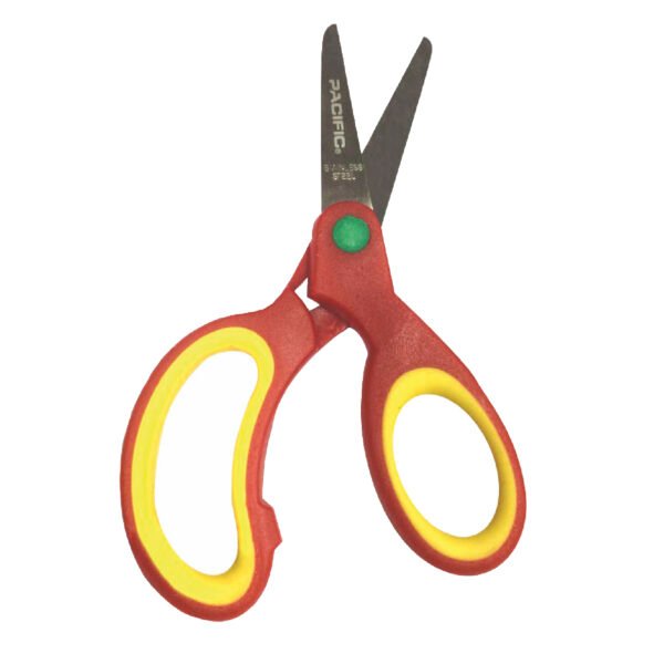 TIJERA DE ACERO INOXIDABLE 5" PACIFIC, MANGO ERGONOMICO, ALTO RENDIMIENTO, IDEAL PARA OFICINA Y ESCUELA.