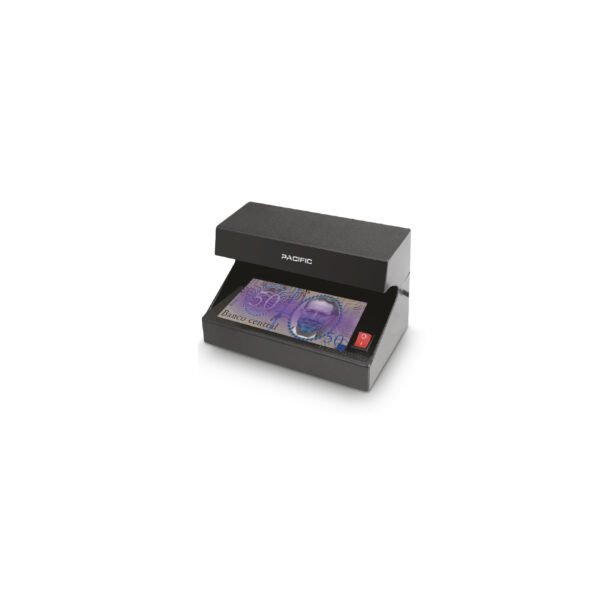 DETECTOR DE BILLETES FALSOS CON LUZ ULTRAVIOLETA.