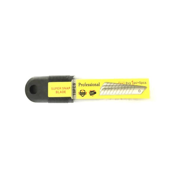 PACK DE 10 CUCHILLAS PARA CUCHILLO CARTONERO PACIFIC, 10 UNIDADES, PARA CUCHILLOS DE 16CM X 18MM, CON GUIAS PARA CORTE.