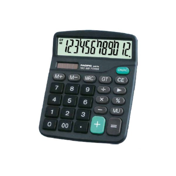 CALCULADORA ELECTRONICA PACIFIC DE 12 DIGITOS