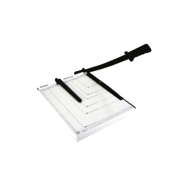GUILLOTINA A4, 300X250MM, CORTA 12 HOJAS, BASE METALICA, REGLETA PARALELA, EMPUÑADURA ERGONOMICA. - Imagen 2