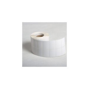 ROLLO 200 ETIQUETAS ADHESIVAS PACIFIC, BLANCO SEMI BRILLANTE, IMPERMEABLE, PARA CODIGOS DE BARRA.
