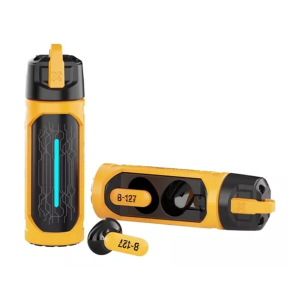 AURICULARES BLUETOOTH 5.4 TRANSFORMERS, HIFI ESTEREO, MODO DUAL, CONTROL TACTIL, DISEÑO MECANICO, LARGA DURACION. YELLOW - Imagen 2