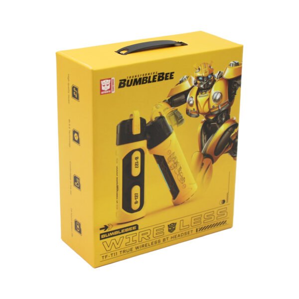 AURICULARES BLUETOOTH 5.4 TRANSFORMERS, HIFI ESTEREO, MODO DUAL, CONTROL TACTIL, DISEÑO MECANICO, LARGA DURACION. YELLOW - Imagen 3